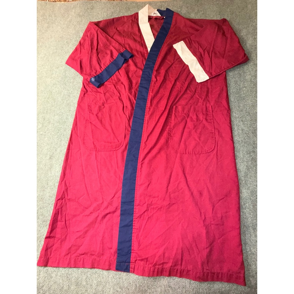 Christian Dior Monsieur Robe Mens One Size Burgundy Vintage Colorblock No Belt